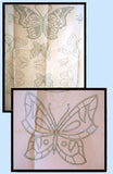1930s Betty Burton Embroidery Transfer "A" Butterfly X Stitch Pillowcases Uncut - Vintage4me2