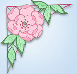 1930s Betty Burton "D" Cutwork Rose Pillowcases Uncut Embroidery Transfer