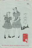 Butterick 1004: 1930s Cute Little Girls Sunday Dress Sz 12 Vintage Sewing Pattern