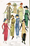 1910s Vintage Butterick Embroidery Transfer 10730 Uncut Edwardian Dress Beading Motifs