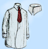 Butterick 1074: 1910s Rare Men's Shirt w French Cuffs Antique Sewing Pattern