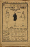 1920s Vintage Butterick Sewing Pattern 1149 Uncut Girls Flapper Coat Size 10 27B