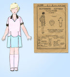 1920s VTG Butterick Sewing Pattern 1168 Uncut Toddler Girls Flapper Dress Size 6