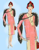 Butterick 1217: 1920s Uncut Misses Flapper Dress Sz 37B Vintage Sewing Pattern