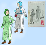 1930s Original Vintage Butterick Sewing Pattern 1221 Uncut Toddlers Snowsuit Size 4