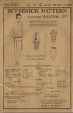 1920s Vintage Butterick Sewing Pattern 1243 Uncut Girls Flapper Dress Size 10 - Vintage4me2
