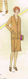 1920s Vintage Girls Flapper Dress Uncut Butterick Sewing Pattern 1293 Size 12 - Vintage4me2
