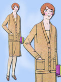 1920s Vintage Girls Flapper Dress Unused Butterick Sewing Pattern 1293 Size 10 - Vintage4me2