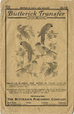 1920s Vintage Butterick Embroidery Transfer 131 Exotic Bird Motifs Clothes Trim - Vintage4me2