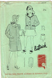 Butterick 1329: 1930s Uncut Teen Girls Coat & Hat Sz 15 Vintage Sewing Pattern