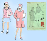 Butterick 1329: 1930s Uncut Teen Girls Coat & Hat Sz 15 Vintage Sewing Pattern