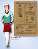 1920s VTG Butterick Sewing Pattern 1330 Uncut Girls Flapper Dress Size 10 27 B