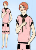 1920s Vintage Butterick Sewing Pattern 1379 Uncut Girls Flapper Dress Size 10