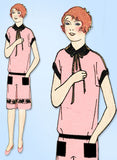 1920s Vintage Butterick Sewing Pattern 1379 Uncut Girls Flapper Dress Size 8 25B