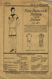 1920s Vintage Butterick Sewing Pattern 1379 Uncut Girls Flapper Dress Size 8 25B