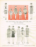 1920s Vintage Butterick Sewing Pattern 1379 Uncut Girls Flapper Dress Size 10