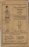 1920s Vintage Butterick Sewing Pattern 1414 Uncut Girl's Flapper Dress Size 10 - Vintage4me2