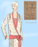 Butterick 1497: 1920s Rare Misses Flapper Dress Sz 38 B Vintage Sewing Pattern