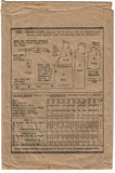 Butterick 1497: 1920s Rare Misses Flapper Dress Sz 38 B Vintage Sewing Pattern