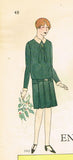 1920s VTG Butterick Sewing Pattern 1562 Uncut Little Girls Flapper Dress Sz 12