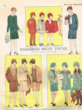 1920s VTG Butterick Sewing Pattern 1562 Uncut Little Girls Flapper Dress Sz 12