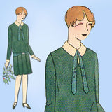 1920s VTG Butterick Sewing Pattern 1562 Uncut Little Girls Flapper Dress Sz 12