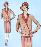 1920s Vintage Butterick Sewing Pattern 1578 Misses Flapper Dress w Flower Sz 33B - Vintage4me2