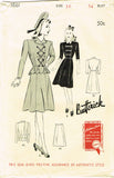 1940s Vintage Butterick Sewing Pattern 1661 Uncut WWII Misses Peplum Suit Sz 34B
