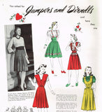 1940s Vintage Butterick Sewing Pattern 1724 Uncut Suspender Skirt & Blouse 33 B
