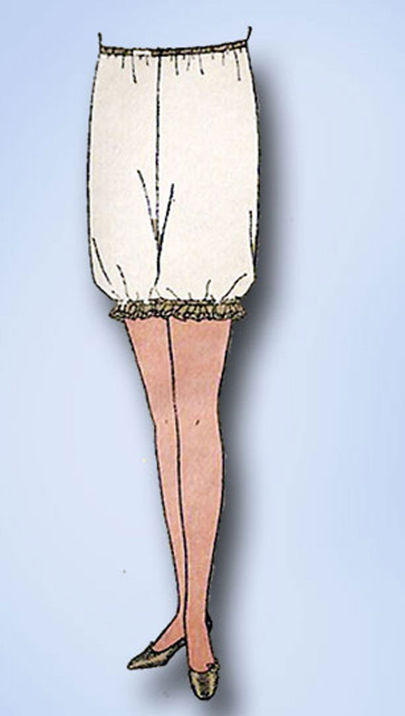 1920s Vintage Butterick Sewing Pattern 1748 Uncut Misses Bloomers Size 28 Waist