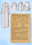 1910s Original Vintage Butterick Pattern 1824 Misses WWI Sack Nightgown Sz 36 B