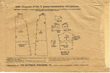 1910s Original Vintage Butterick Pattern 1824 Misses WWI Sack Nightgown Sz 36 B