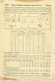 1940s Original Vintage Butterick Pattern 1853 Uncut Misses Redingcote Dress 38B
