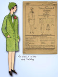 1920s Vintage Butterick Sewing Pattern 1907 Uncut Girls Raglan Flapper Coat Sz10