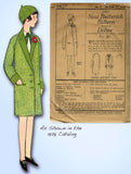 1920s Vintage Butterick Sewing Pattern 1907 Uncut Girls Flapper Coat Size 8 25B