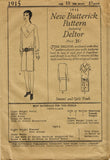 Butterick 1915: 1920s Little Girls Flapper Dress Size 10 Vintage Sewing Pattern - Vintage4me2