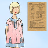 Butterick 1953: 1920s Toddler Girls Bloomer Dress Size 6 Vintage Sewing Pattern