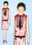 1920s VTG Butterick Sewing Pattern 1981 Uncut Junior Girls Flapper Dress Sz 14