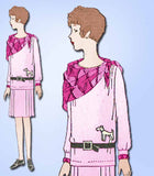 1920s Vintage Butterick Sewing Pattern 2021 Uncut Girls Flapper Dress Size 10 - Vintage4me2