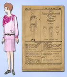1920s Vintage Butterick Sewing Pattern 2021 Uncut Girls Flapper Dress Size 10 - Vintage4me2