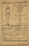 1920s Vintage Butterick Sewing Pattern 2021 Uncut Girls Flapper Dress Size 10 - Vintage4me2