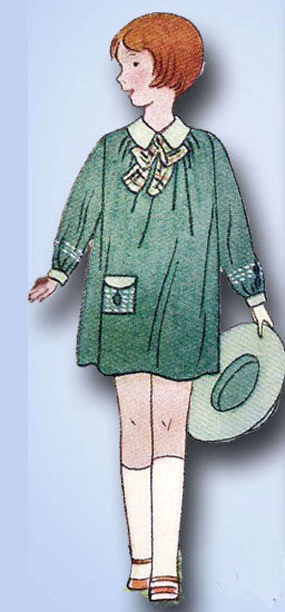 1920s VTG Butterick Sewing Pattern 2081 Uncut Little Girls Bloomer Dress Size 10