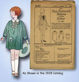 1920s VTG Butterick Sewing Pattern 2081 Uncut Little Girls Bloomer Dress Size 10