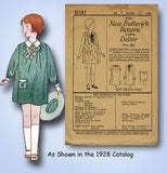 1920s VTG Butterick Sewing Pattern 2081 Uncut Little Girls Bloomer Dress Size 8