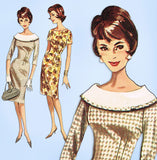 1960s Vintage Butterick Sewing Pattern 2137 Misses Sheath Dress Size 36 Bust