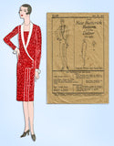 1920s Vintage Butterick Sewing Pattern 2141 Misses Flapper Dress Size 36 Bust