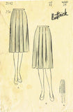 1940s Vintage Butterick Sewing Pattern 2142 Misses WWII Day Skirt Size 28 Waist - Vintage4me2