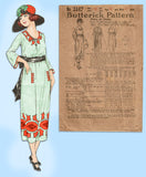Butterick 2147: 1920s Misses Edwardian Day Dress Sz 35 B Vintage Sewing Pattern