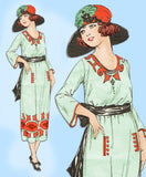 Butterick 2147: 1920s Misses Edwardian Day Dress Sz 35 B Vintage Sewing Pattern