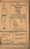 1920s Vintage Butterick Sewing Pattern 2163 Uncut Girls Flapper Dress Size 14 - Vintage4me2